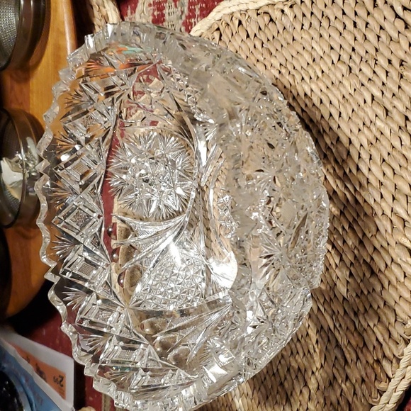 💥SOLD💥Large Antique Lead Crystal Bowl - Picture 1 of 14